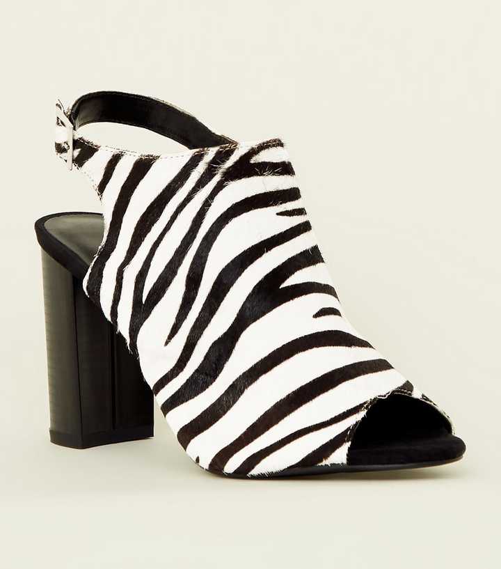 Zebra, Heeled Flats