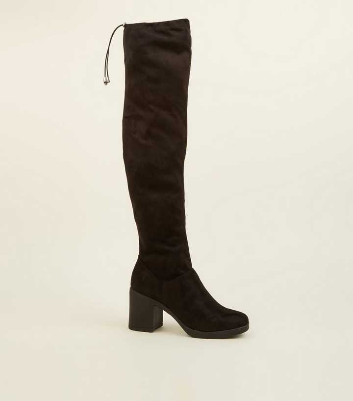 new look square toe boots