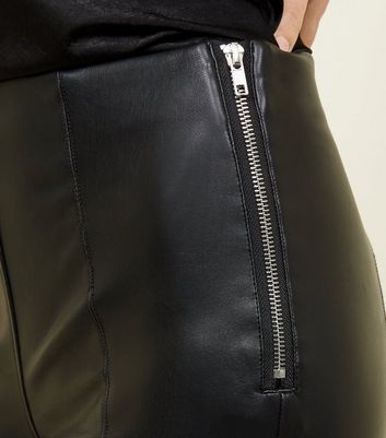 new look leather trousers