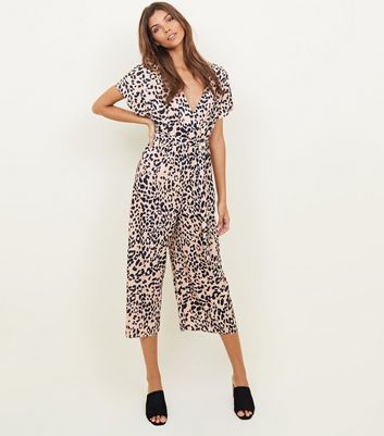 new look jumpsuit leopard