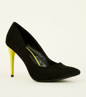 schwarze pumps rund