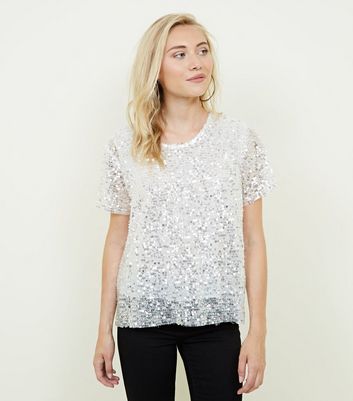 petite sequin tops