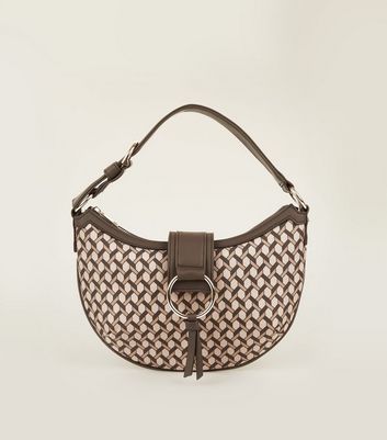 geometric print bag