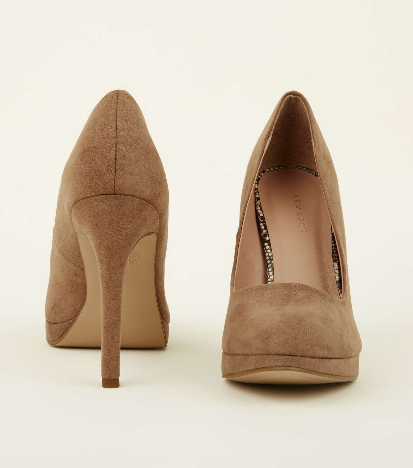 Light Brown Suedette Faux Snake Lined Courts Image 3