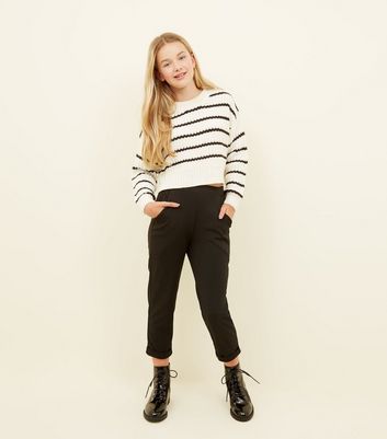 girls tapered trousers