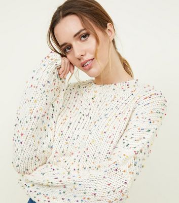 White on sale slouchy jumper