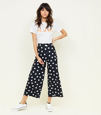 polka dot trousers