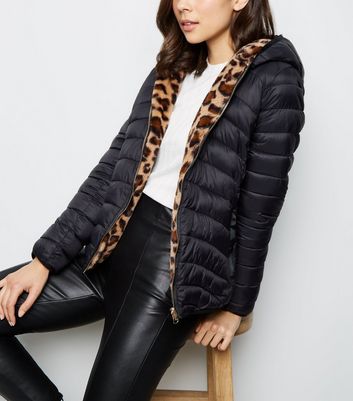 reversible leopard print coat