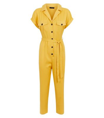 Mustard utility jumpsuit deals