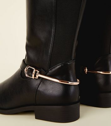 new look knee high boots wide fit