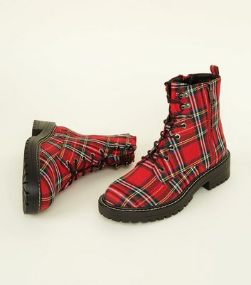 tartan shoes new look