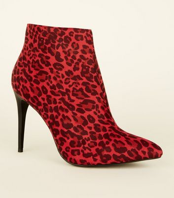 red cheetah print thigh high boots