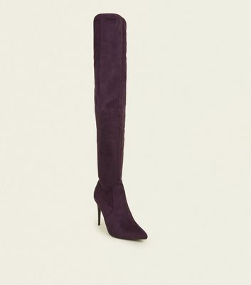 New look purple boots online