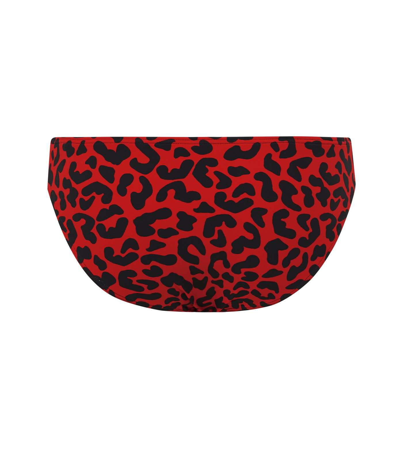 Red Leopard Print Hipster Bikini Bottoms Image 6