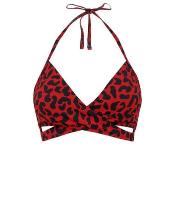 red leopard bikini