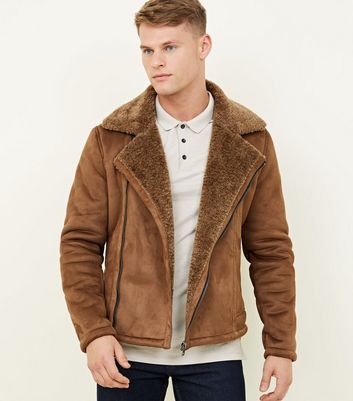 new look shearling jacket