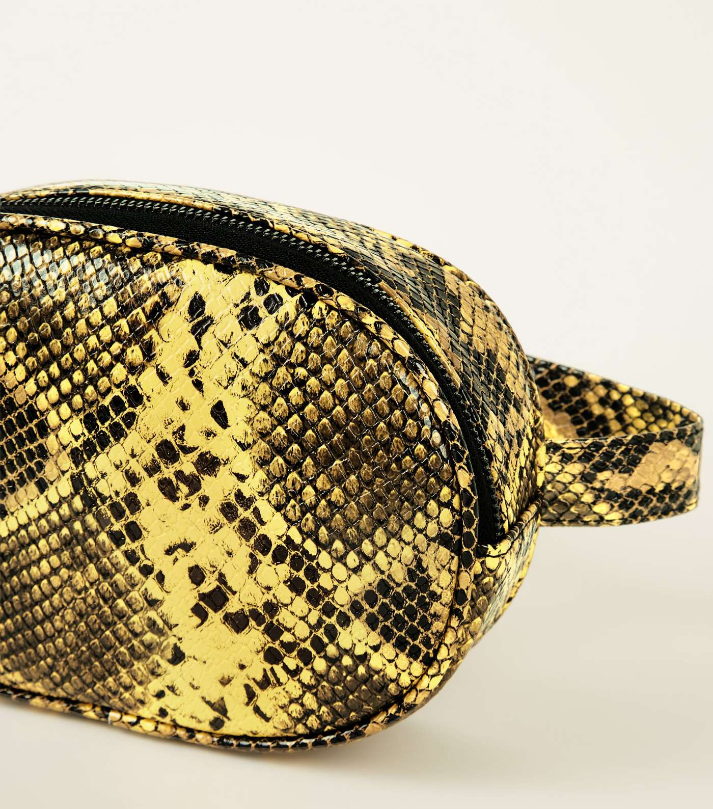 Mustard Faux Snake Bum Bag Image 5