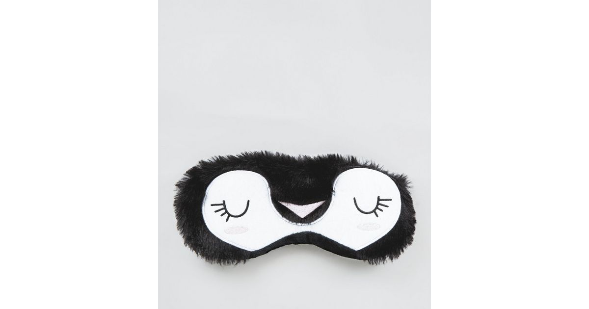 Black Penguin Eye Mask New Look
