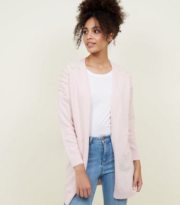 pearl trim cardigan