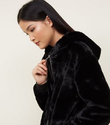 La Et Sur À Zip Le En Sweat Fausse Noir Ajouter Devant De Wishlist Supprimer Capuche Fourrure myn8OvN0w