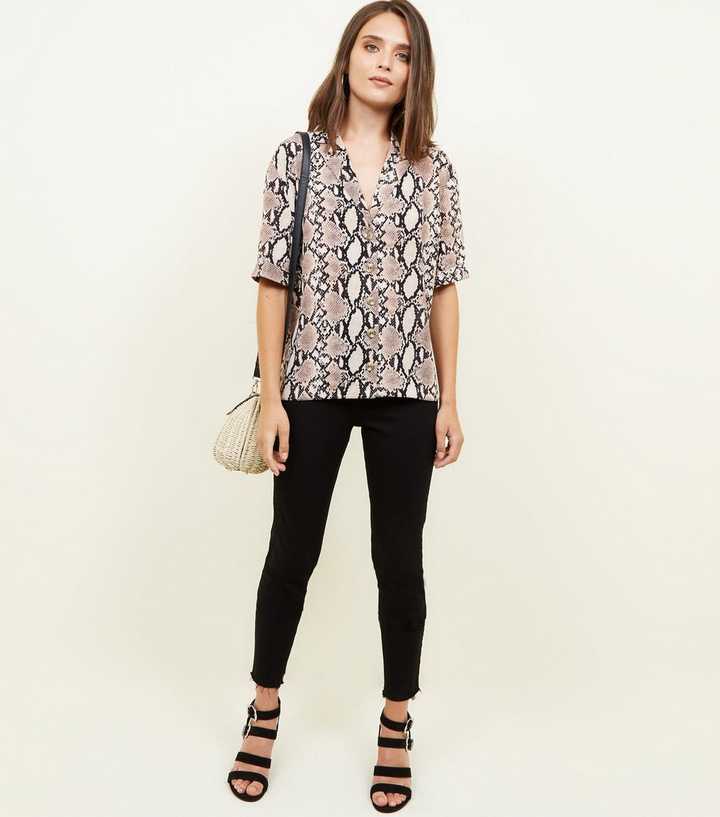 new look snakeskin shirt