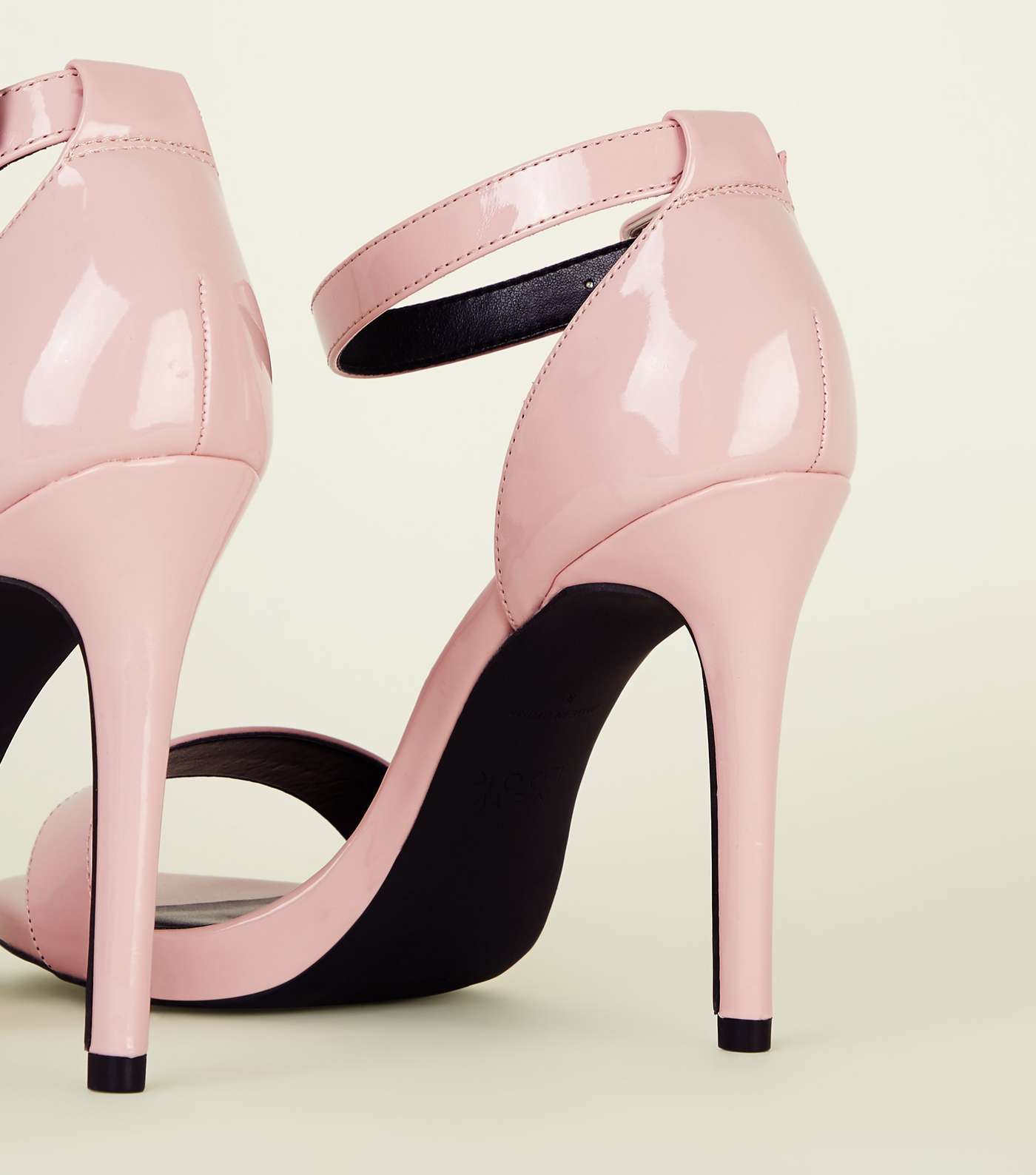 Wide Fit Pink Patent Stiletto Heels Image 4