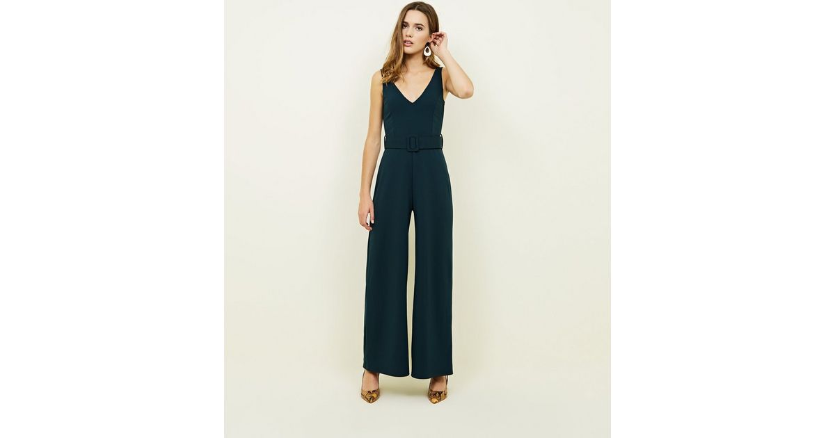 5212211 Green Belted Jumpsuit main image 0