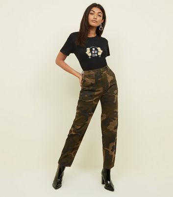 camo trousers womens new look