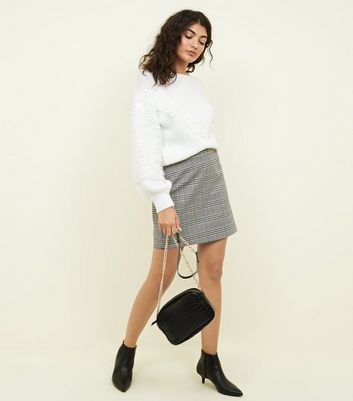 Monochrome check a line hotsell mini skirt