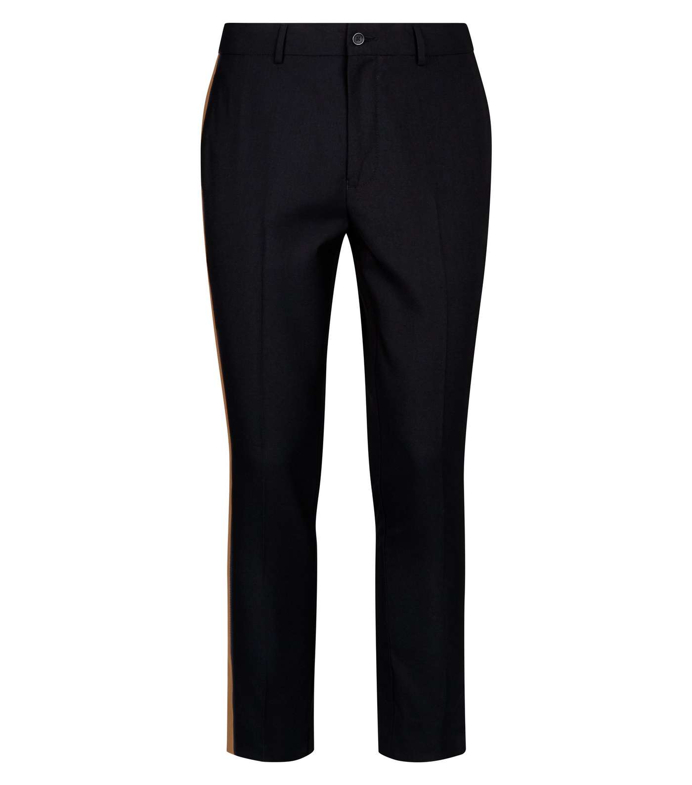 Navy Side Stripe Trousers Image 4