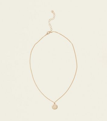 New look hot sale initial necklace