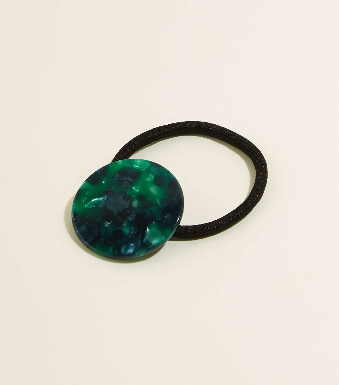 Green Patterned Resin Disc Ponio Hairband