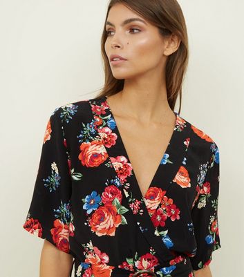 bright floral jumpsuit