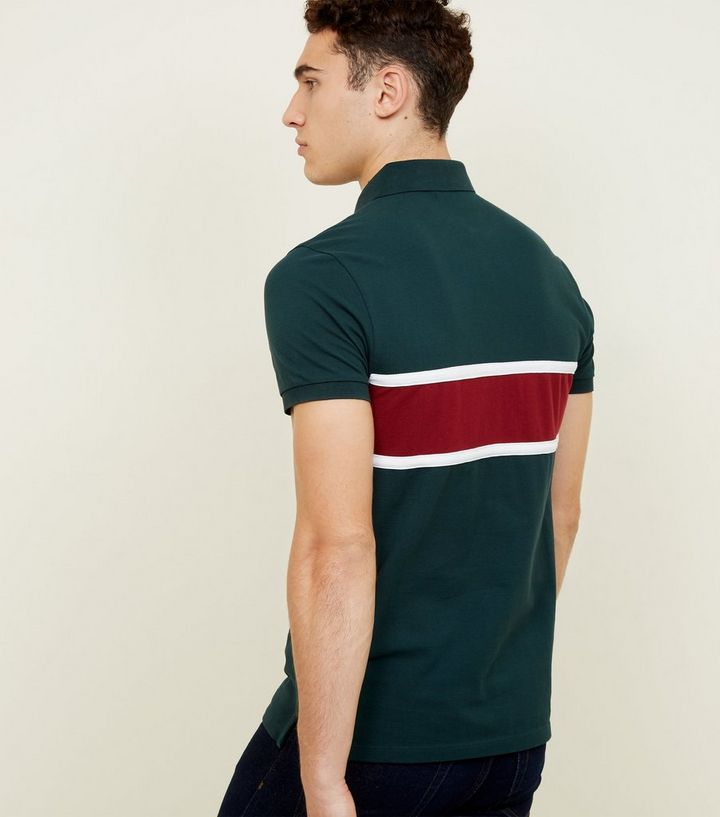 Grunes Poloshirt In Blockfarben Mit Colorado Aufschrift New Look