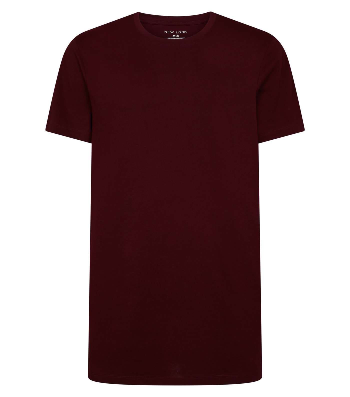 Burgundy Longline T-Shirt Image 4