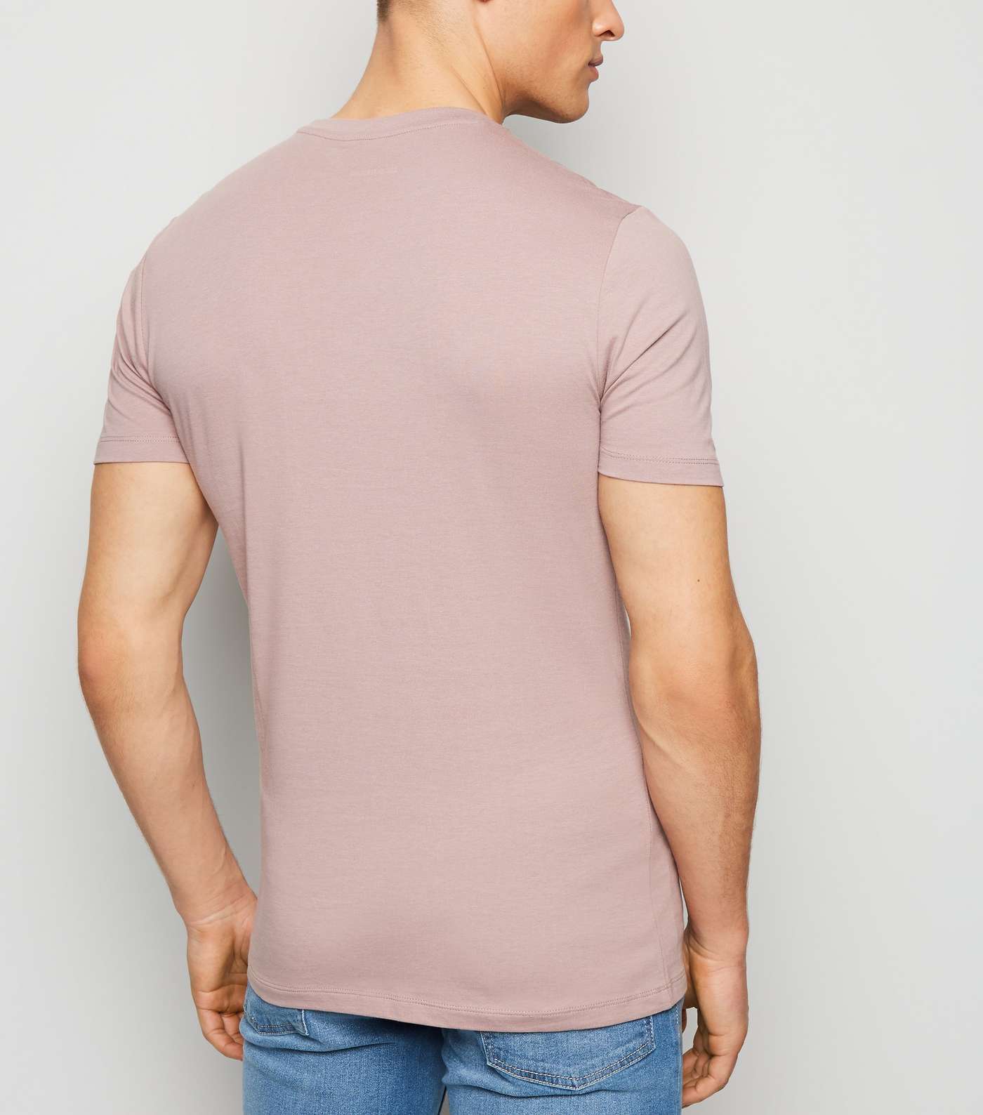 Light Purple Muscle Fit T-Shirt Image 3