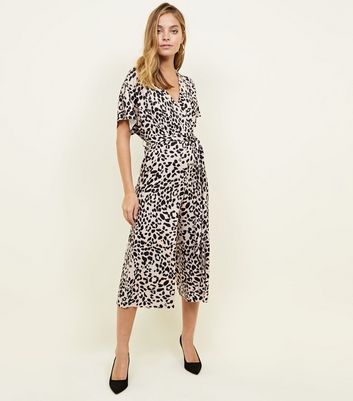 leopard jumpsuit new look