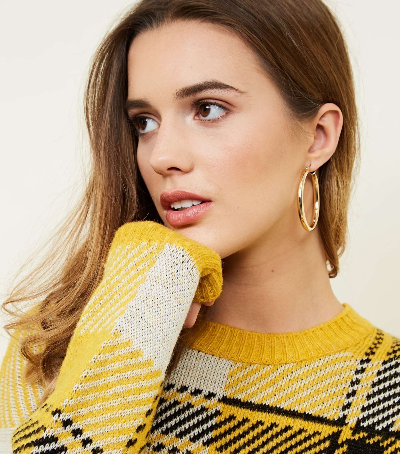 Yellow Brushed Check Jumper Image 5