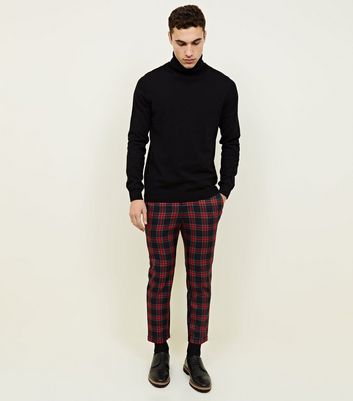 tartan trousers male