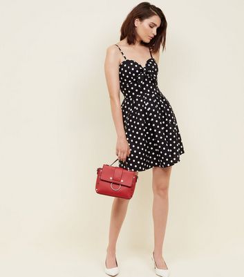 cameo rose polka dot dress