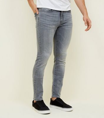 grey stretch skinny jeans
