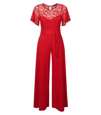 new look jumpsuit red