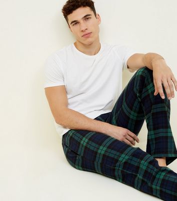 mens green pyjama bottoms