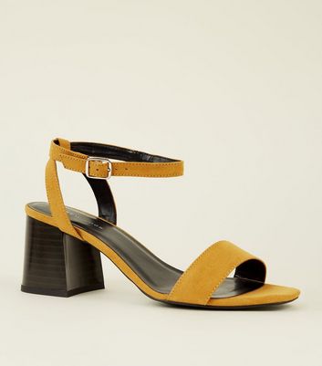 new look mustard ankle boots
