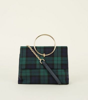 new look tartan bag