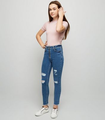 skinny girl high waisted jeans