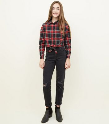 new look girls black jeans