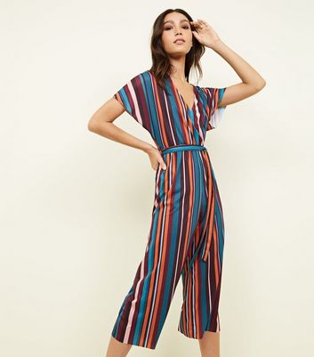 multi striped jumpsuit