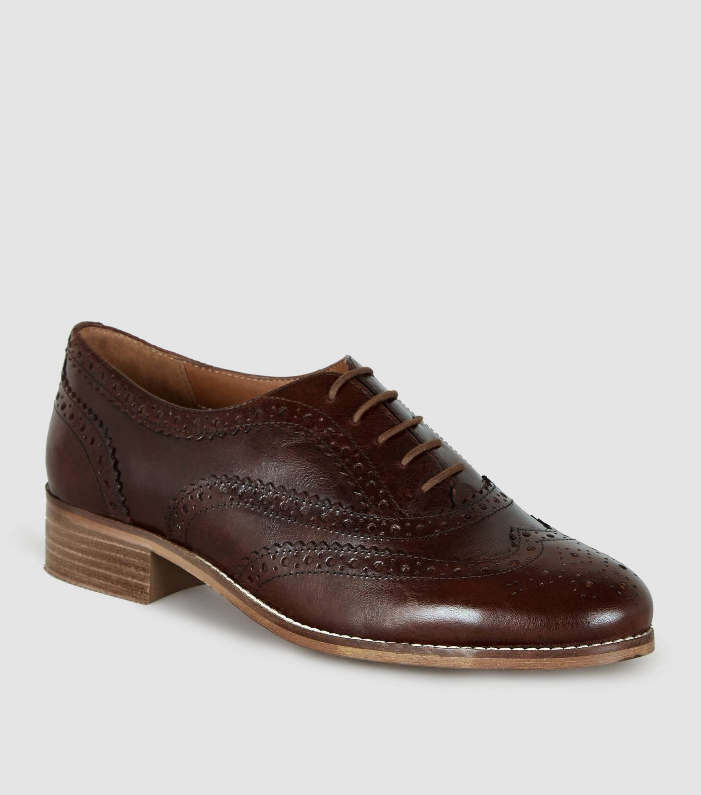 Brown Leather Lace Up Brogues