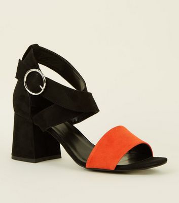 new look orange shoes